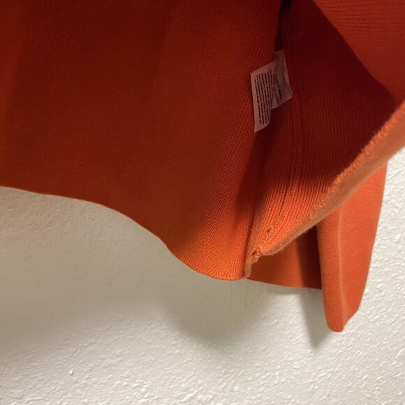 tommy hilfiger sweater small black knit cropped orange spell out $79 nwt tt - Picture 5 of 11